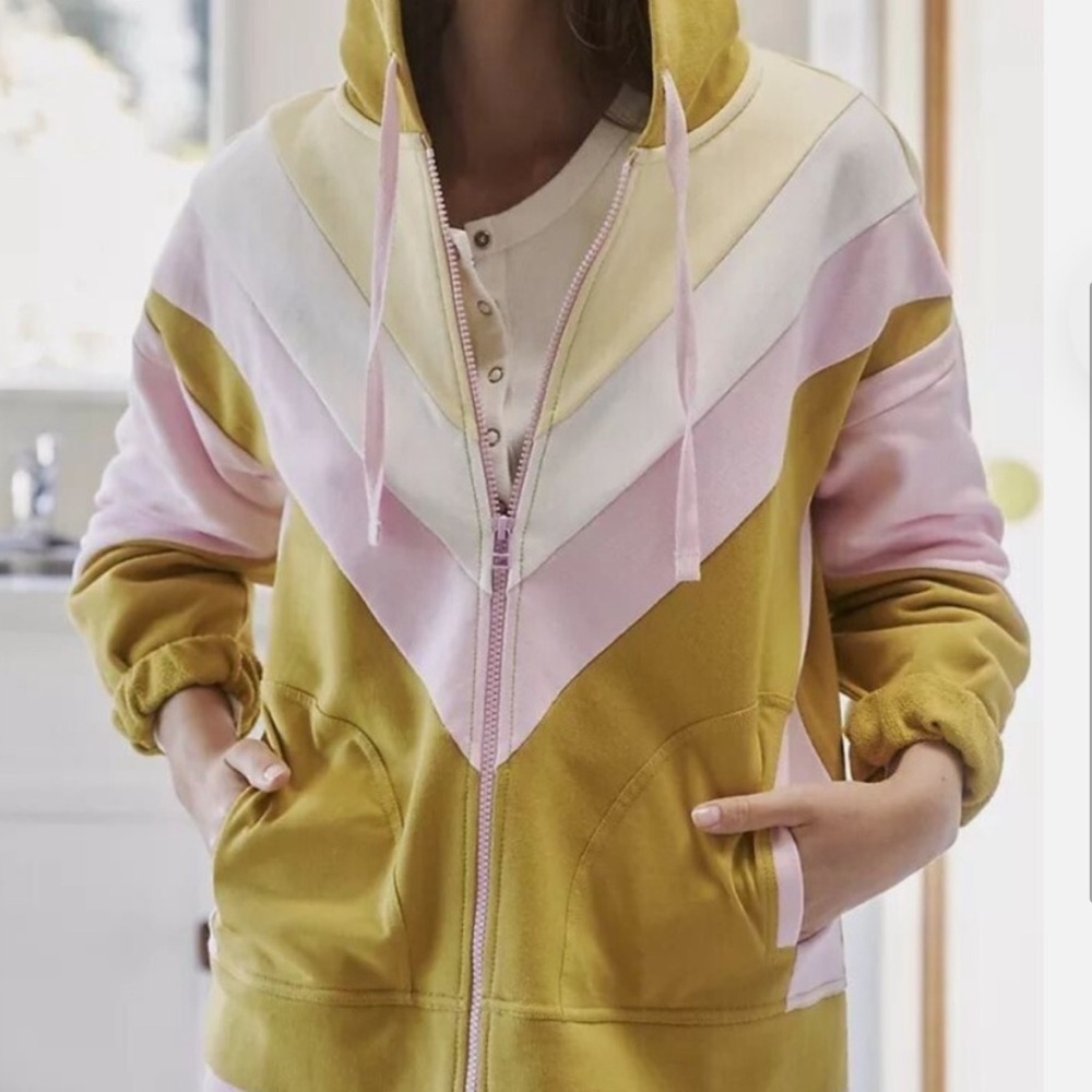 Candie Zip-Up Hoodie Daily Practice by Anthropologie